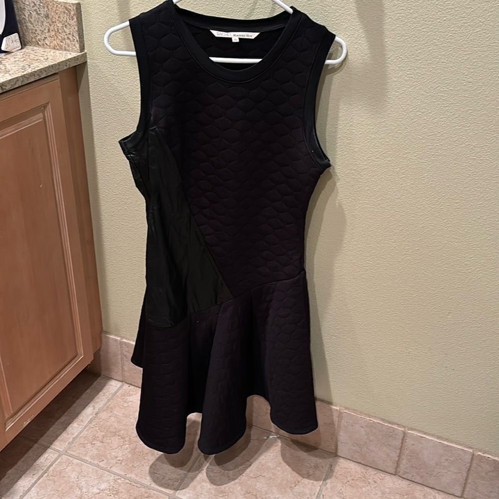 Rachel Rachel Roy leather and cotton mixed dress